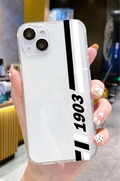 3GEN CASE İphone 13 & İphone 14 Uyumlu Renkli Desenli Şeffaf Silikon Kılıf