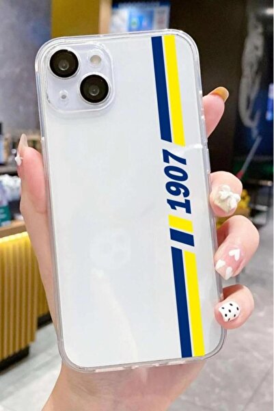 3GEN CASE İphone 13 & İphone 14 Uyumlu Renkli Desenli Şeffaf Silikon Kılıf