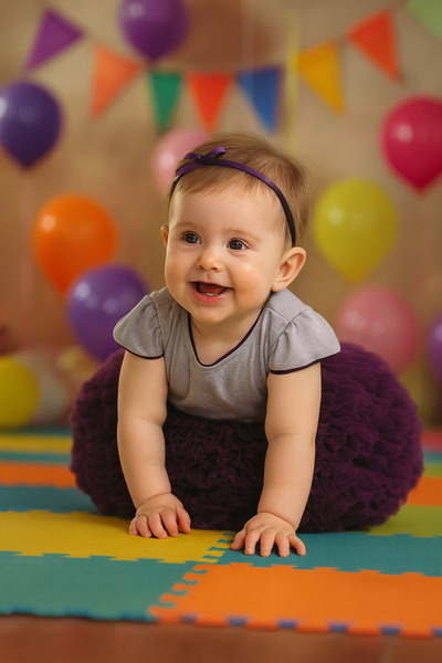 Babyhola Tütü Pırıltılı Kız Bebek Parti Doğum Günü Elbisesi Bayramlık Mor