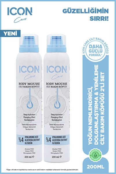ICON Care Cilt Bakım Köpüğü Hyaluronıc Acıd 2'li Set
