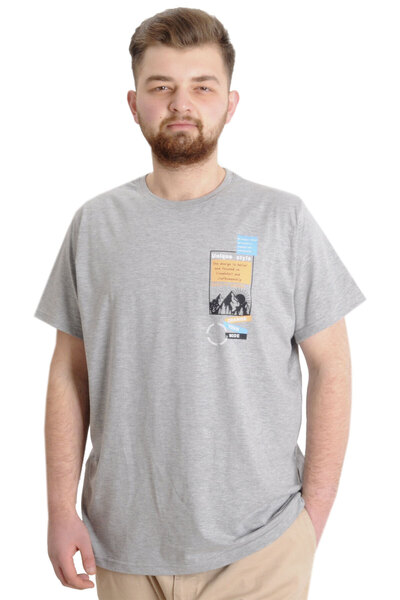 ModeXL Mode XL Великий розмір Чоловіча футболка UNIQUE 23111 Grimelanj