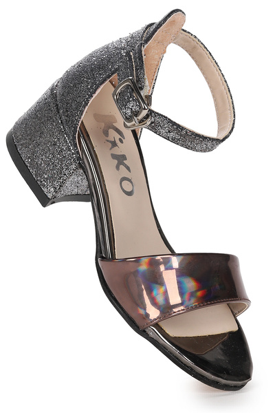 Kiko Kids Sheila Mirror Sand Daily Dievčenské sandále na 3 cm podpätku Večern...