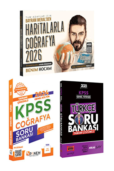 Yargı Yayınları Benim Hocam Yayınları Bayram Meral Haritalarla Coğrafya+ Pane...