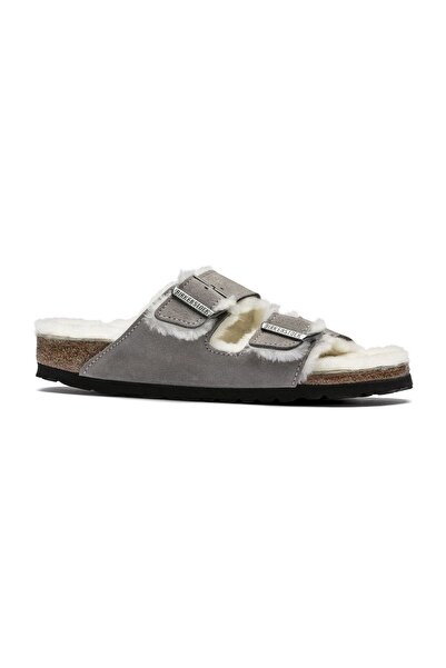 Birkenstock Arizona Fell Vl Laf Kadın Bej Terlik 1017403-20317