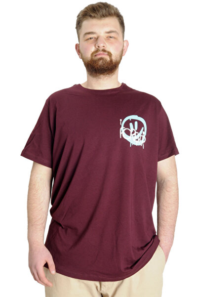 ModeXL Tricou pentru bărbați Mode XL, mărime mare, FOREVER 23138 Prune