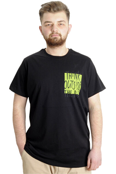 ModeXL Mode XL Великий розмір Чоловіча футболка OUTSIDE 23106 Чорний