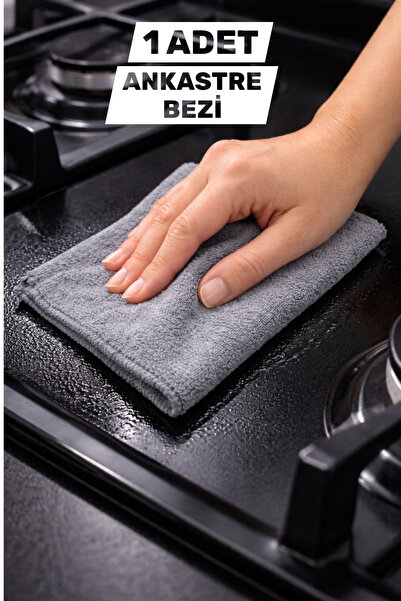 Manosta (1 ADET) Gri Magic Mikrofiber Temizlik Bezi | Ankastre-Ocak-Davlumbaz...