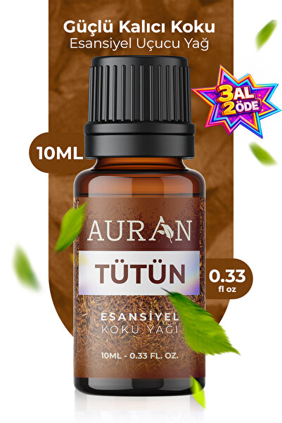 AURAN Tütün Esansiyel Uçucu Koku Yağı Buhurdanlık Yağı Difüzör Esansı Hobi Es...