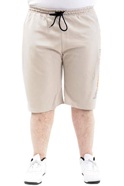 ModeXL Ανδρικό σορτς Capri - εμπριμέ CALIFORNIA 24503, γκρι, μεγάλο μέγεθος XL