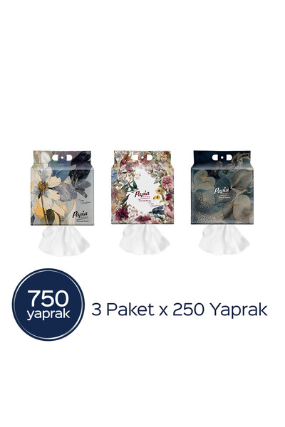 Papia Home Asmalı Havlu 750 Yaprak (3 Paketx250 Yaprak)
