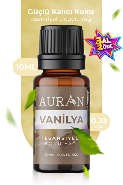 AURAN Vanilya Esansiyel Uçucu Koku Yağı Difüzör Esansı Buhurdanlık Yağı Aroma...