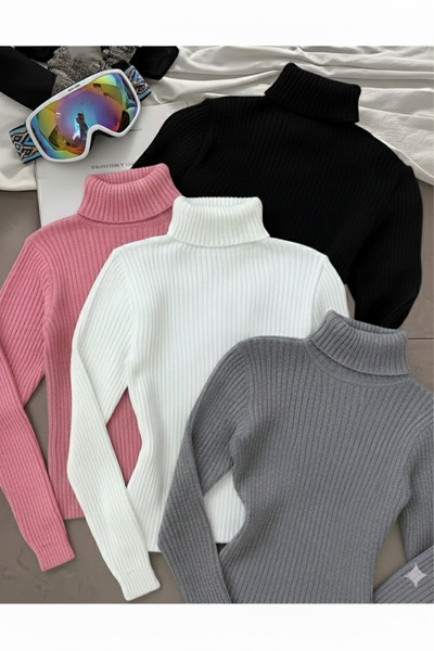 Buteks Βαμβακερό πλεκτό πουλόβερ με υφή, με ζιβάγκο, στενή εφαρμογή, unisex, ...