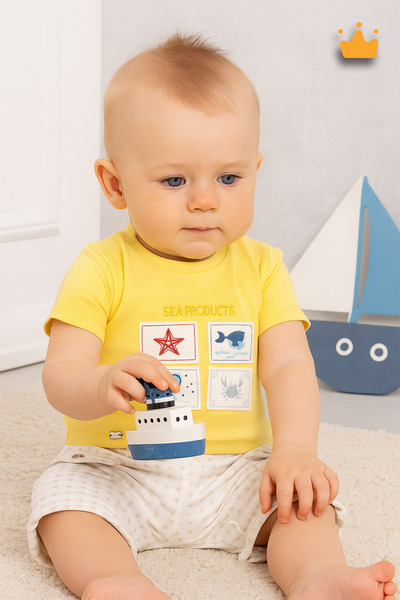 Babydola Sea Animals Printed Unisex Holiday Baby Rompers 12699