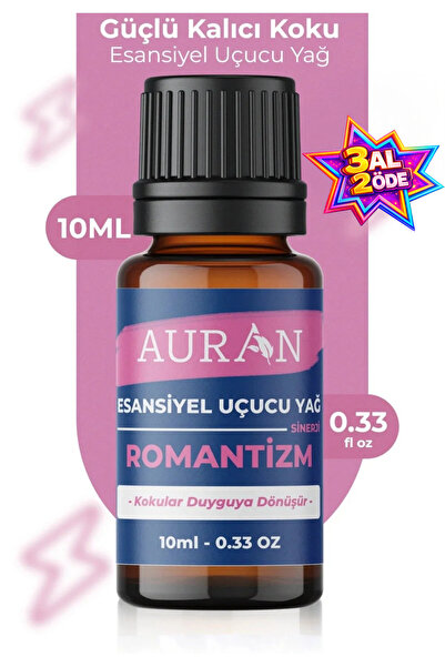 AURAN Romantizm- Afrodizyak Sinerji Karışım Esansiyel Uçucu Yağ Buhurdanlık Y...