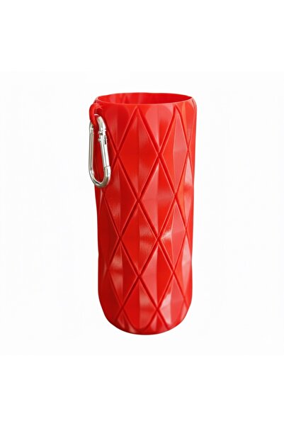 Mottopi Kırmızı Elmas Desen Bira Kılıfı Termos Özellikli Sogutucu