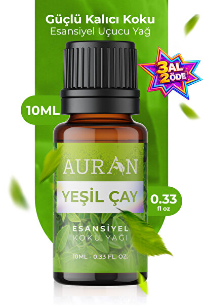 AURAN Yeşil Çay Esansiyel Uçucu Koku Yağı Ortam Kokusu Doğal Yağ Sihirli Küre...