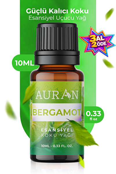 AURAN Bergamot Esansiyel Uçucu Koku Yağı Difüzör Esansı Buhurdanlık Yağı Arom...