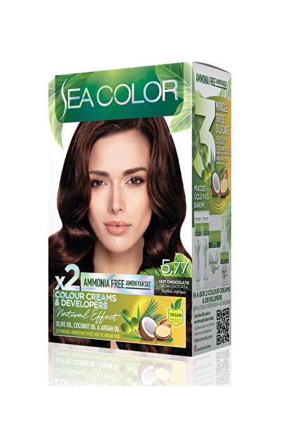 Sea Color Natural Effect Set Saç Boyası Amonyaksız 5.77 Sıcak Çikolata