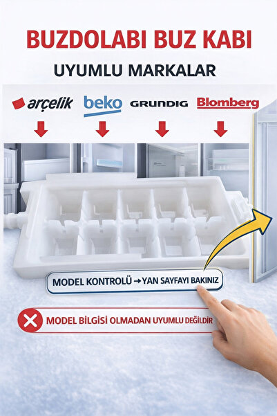 Arçelik Buzdolabı Entegre Buz Kabı - 4823270100