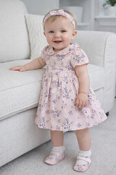 Babydola مجموعة فساتين بناتي منقوشة بأزهار الربيع مكونة من 5 قطع في علبة هداي...