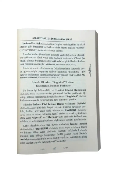 Ahıska Yayınevi Salatül Fatih Sigai Şerifesi - karton kapak