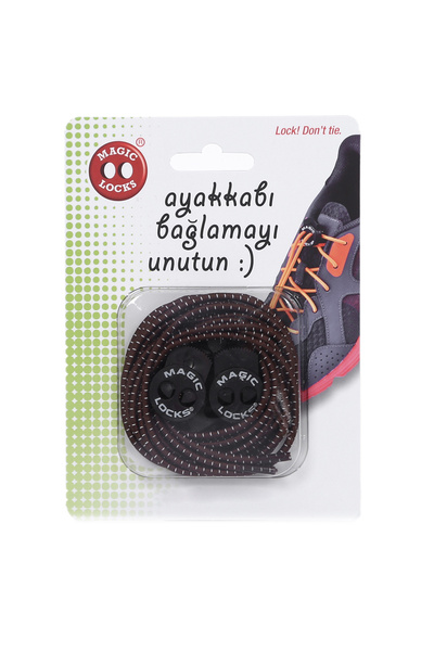 Nike Magic Locks Unisex Kahverengi Günlük Ayakkabı Bağcığı 8A1