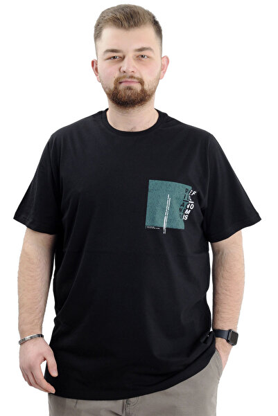 ModeXL Tricou pentru bărbați, mărime mare, cu gât turnut - Mod XL, imprimat, ...