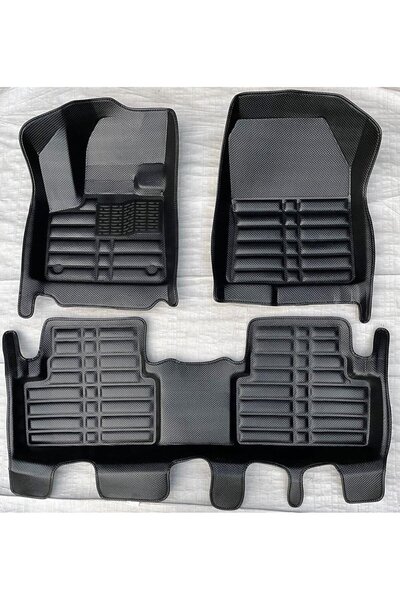 Drs Tuning Peugeot 3008 Uyumlu 2016 Sonrası 5D Havuzlu Karbon Dizayn Paspas Seti