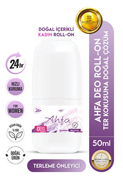 BioBellinda Doğal Içerikli Ahfa Deo Roll-On For Women-Kadın Tüy Azaltma Etkil...