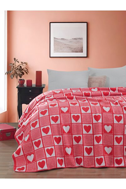 Vicuna Home Valentines Çift Kişilik Battaniye 180x220 Cm