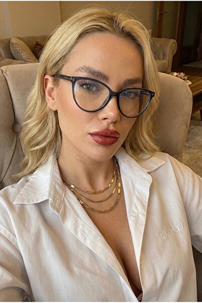 Goldmine Unisex Tarry Blue Light Protection Screen Glasses Navy Blue