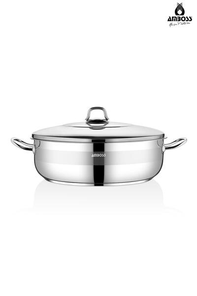 Amboss Saphire 34 cm - Πλακωμένη κατσαρόλα, με ατσάλινο καπάκι