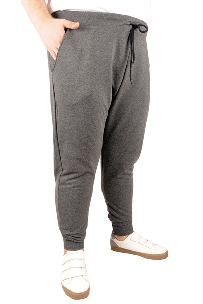 ModeXL بنطلون رياضي مقاس كبير من موديل XL ذو ساق ضيقة 20507 أنثراسايت