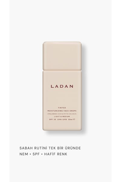 LADAN قطرات الوجه المرطبة الملونة للحماية من الشمس بعامل حماية من الشمس SPF30 - قطرات الوجه 50 مل