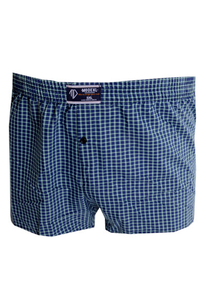 ModeXL Mode XL Boxer pentru bărbați cu imprimeu poplin 6348 Verde