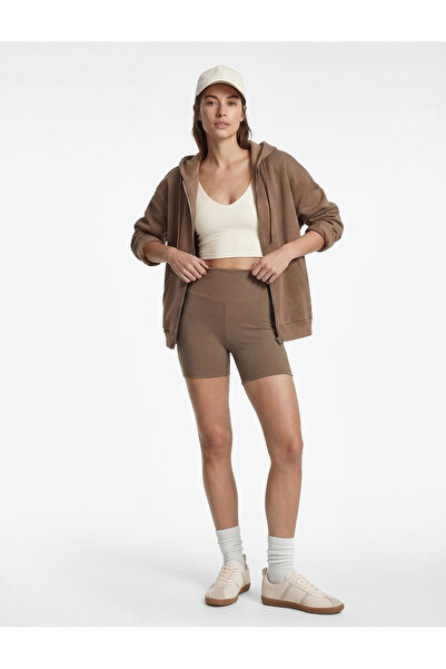 Koton سروال ضيق عالي الخصر لراكبي الدراجات النارية