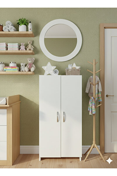 KZY 110 Cm Oyuncak Dolabı Organizer Dolabı Beyaz