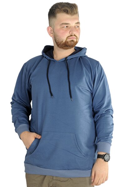 ModeXL Mode XL Büyük Beden Eşofman Üstü 2ip Basic 20569 Mavi