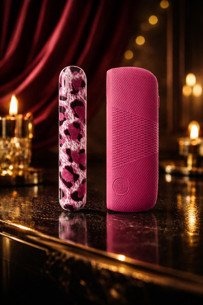 REKS İQOS İLLUMA LEOPAR DESENLİ KAPAK KIRMIZI KILIFI TAM KAPLAMA YENİ