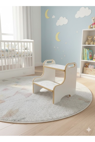 akçehome Montessori Basamak Tabure Çocuk Banyo Wc Lavabo Merdiven Yükseltici