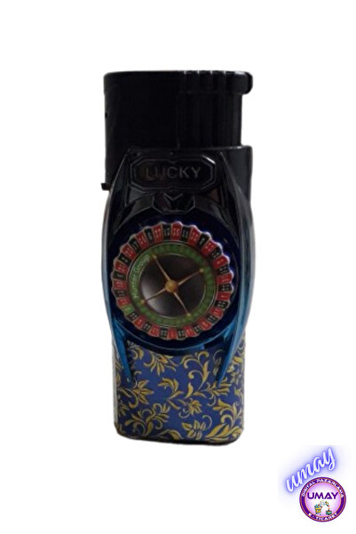 Hunter Manyetolu Stres Çarklı Rulet Masası Temalı Gazlı Pürmüz / Rüzgâr Çakmak