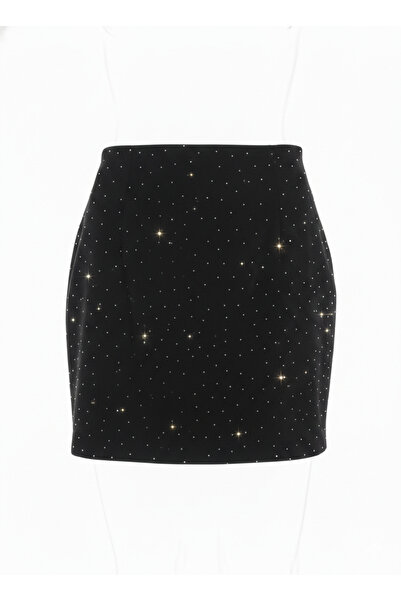 BY SE'MAS WEAR FUSTĂ MINI PREMIUM CU PIETRE, TALIE NORMALĂ