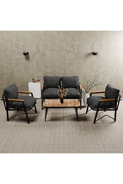 MB GARDEN FURNITURE Dream Model, Balkon, Bahçe, Cafe, Metal Koltuk Takımı, Ba...