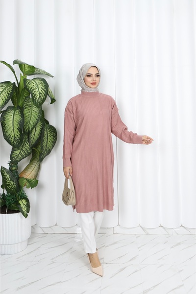 NİSUM MODA NOPEN FİTTİLLİ TRİKO TUNİK