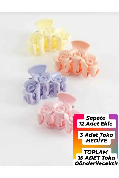 Genel Markalar Renkli ÇİÇEK Mandal Toka - 5 cm