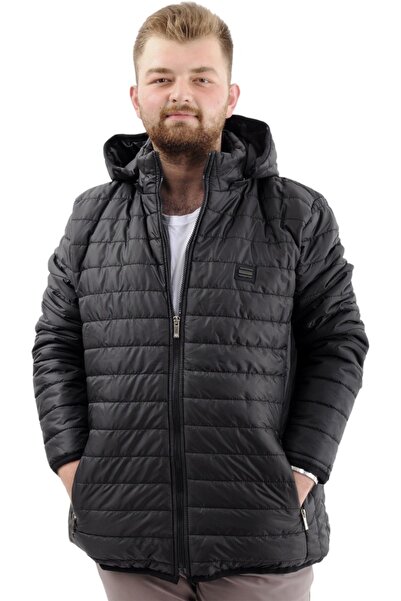 ModeXL Mode XL Manta matlasata cu gluga 22602 Negru