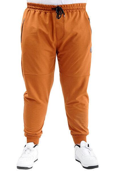 ModeXL بنطال رياضي بسحاب ذو أرجل ضيقة مقاس XL بلون القرفة - 22501