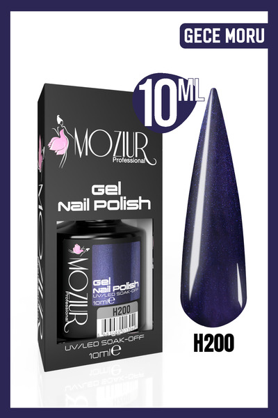 MOZIUR Kalıcı Oje Uv Led H200 (SİMLİ SERİ) 10ml