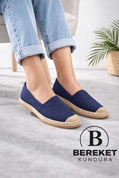 ESER Kadın Jean Espadril Yazlık Günlük Babet Ayakkabı