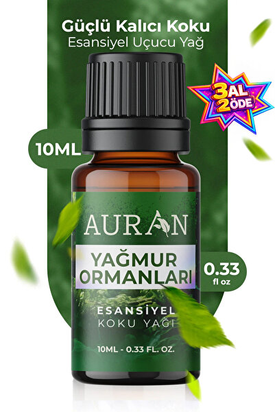 AURAN Yağmur Ormanları Esansiyel Uçucu Koku Yağı Difüzör Esansı Buhurdanlık Y...